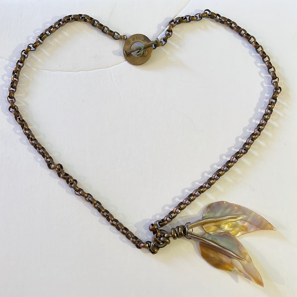 Beautiful Gold chain Sea Shell necklace handmade